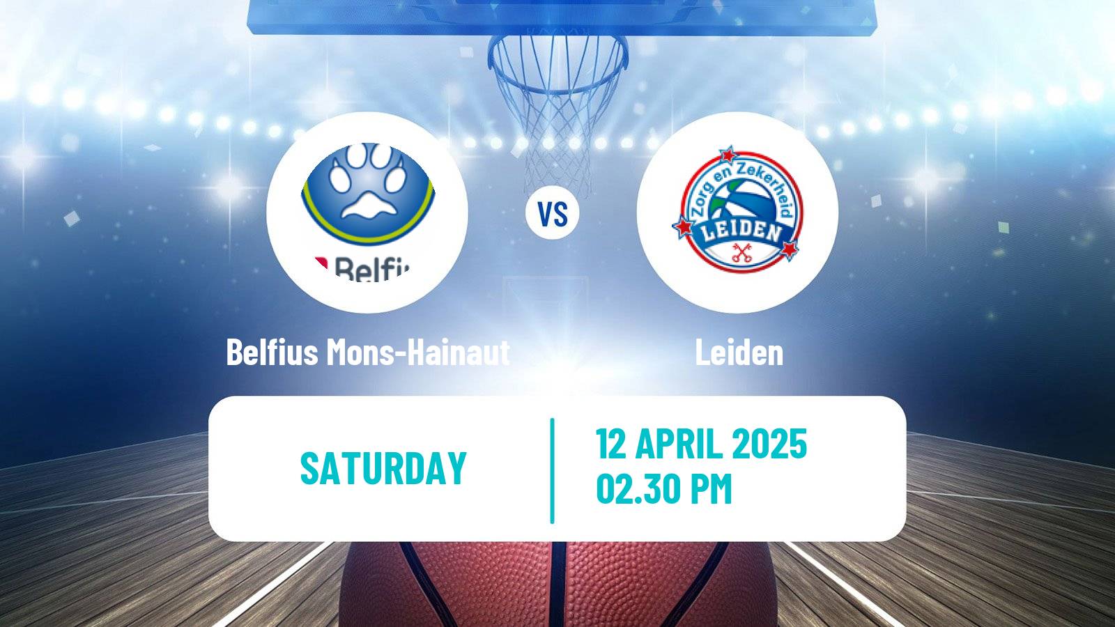 Basketball BNXT League Belfius Mons-Hainaut - Leiden
