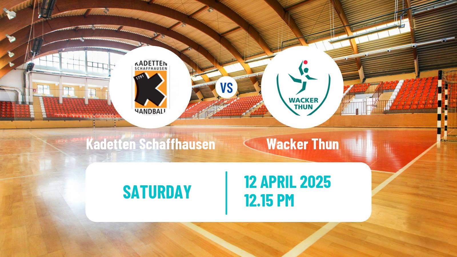 Handball Swiss NLA Handball Kadetten Schaffhausen - Wacker Thun