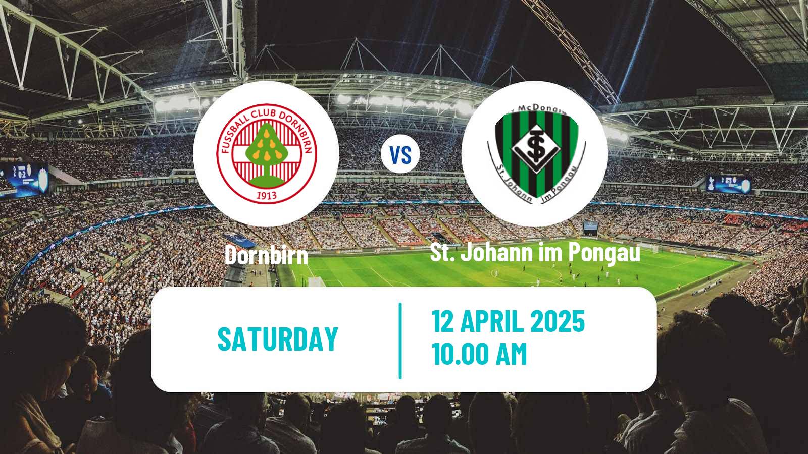 Soccer Austrian Regionalliga West Dornbirn - St. Johann im Pongau