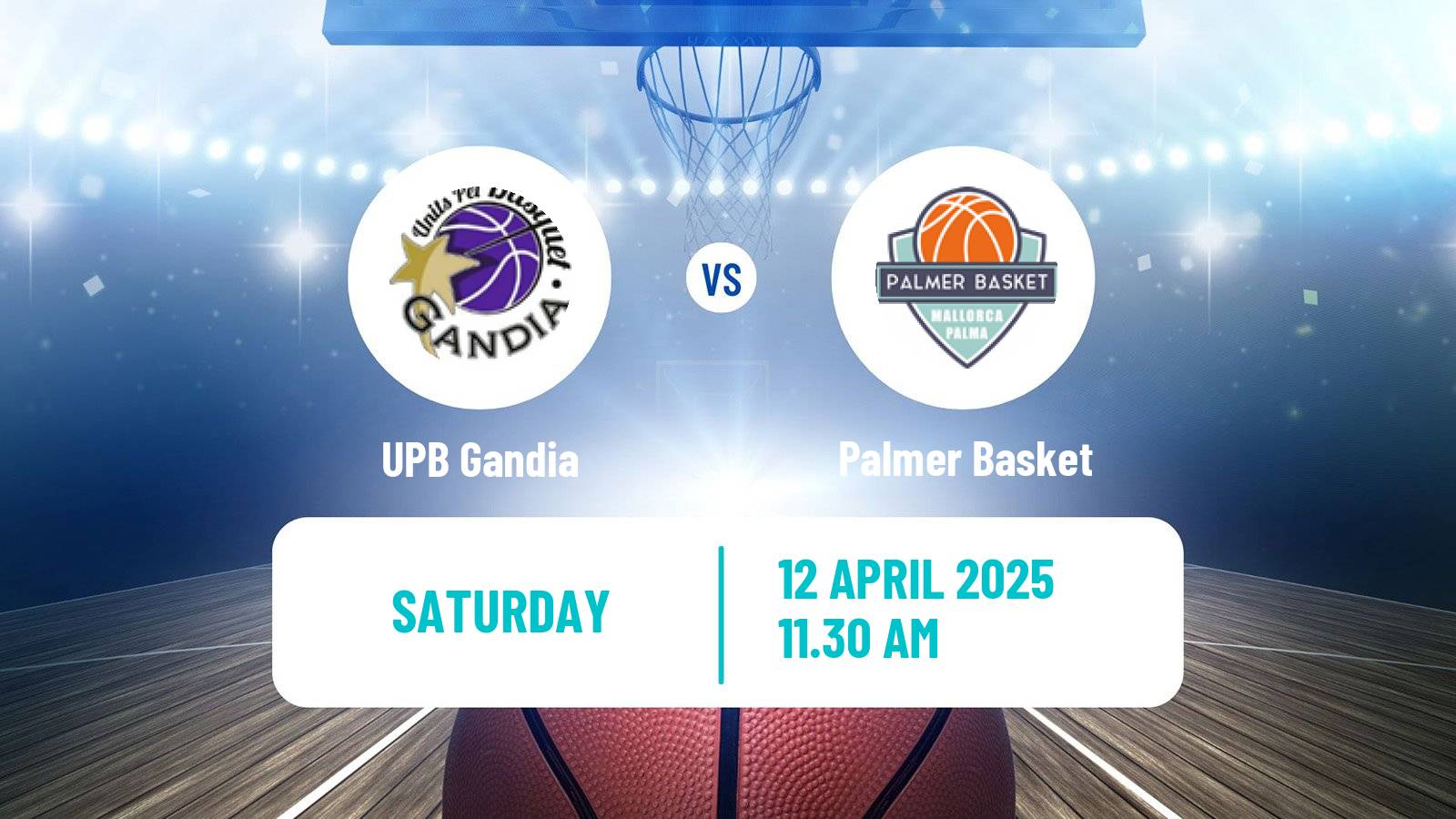 Basketball Spanish LEB Plata Gandia - Palmer Basket