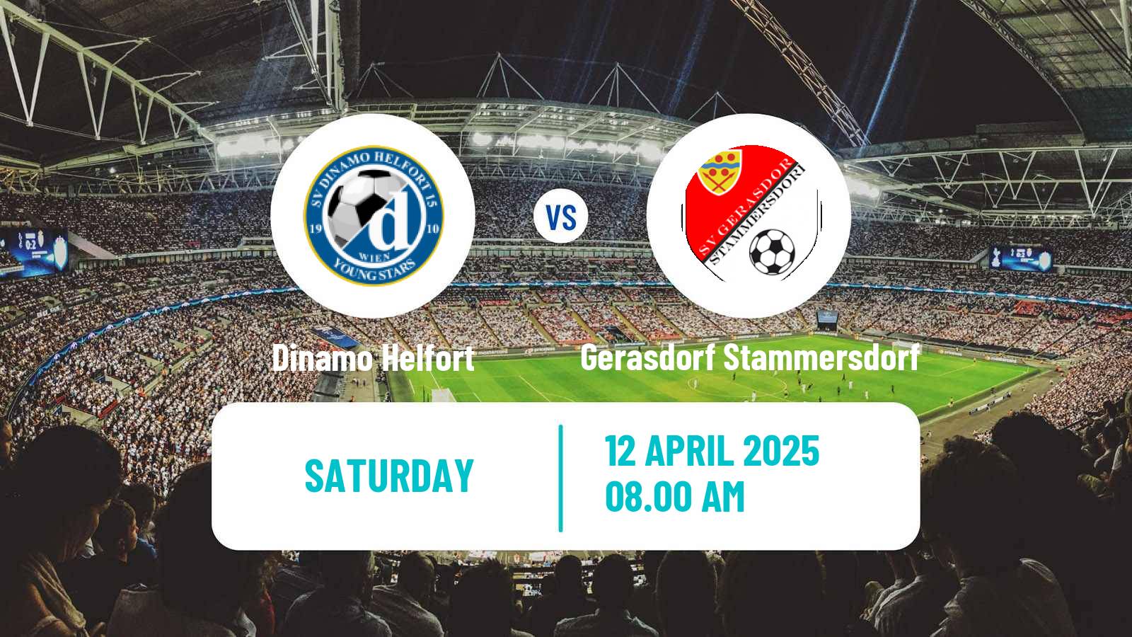 Soccer Austrian Landesliga Wien Dinamo Helfort - Gerasdorf Stammersdorf