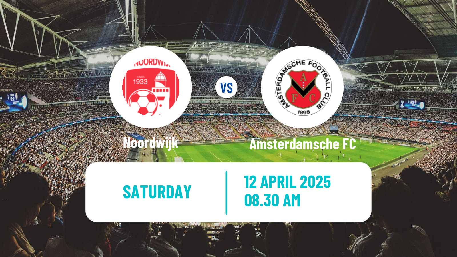 Soccer Dutch Tweede Divisie Noordwijk - Amsterdamsche FC