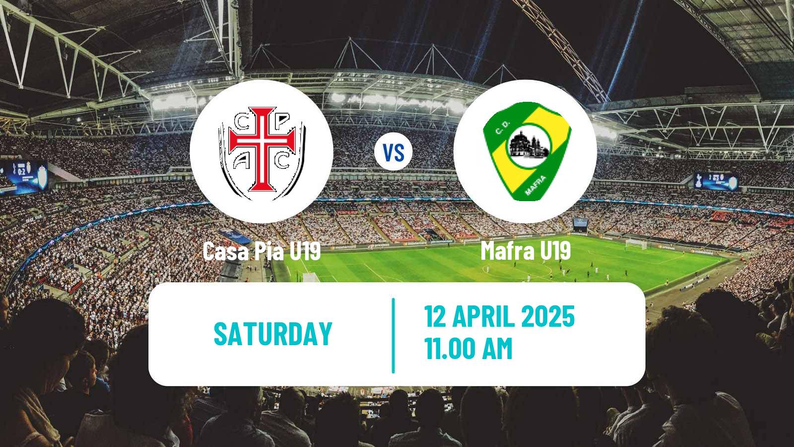Soccer Portuguese Campeonato Nacional U19 Casa Pia U19 - Mafra U19