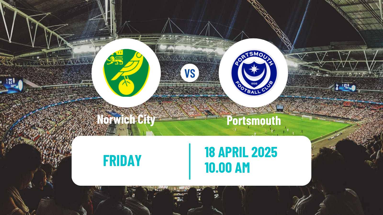 Soccer English League Championship Norwich City - Portsmouth