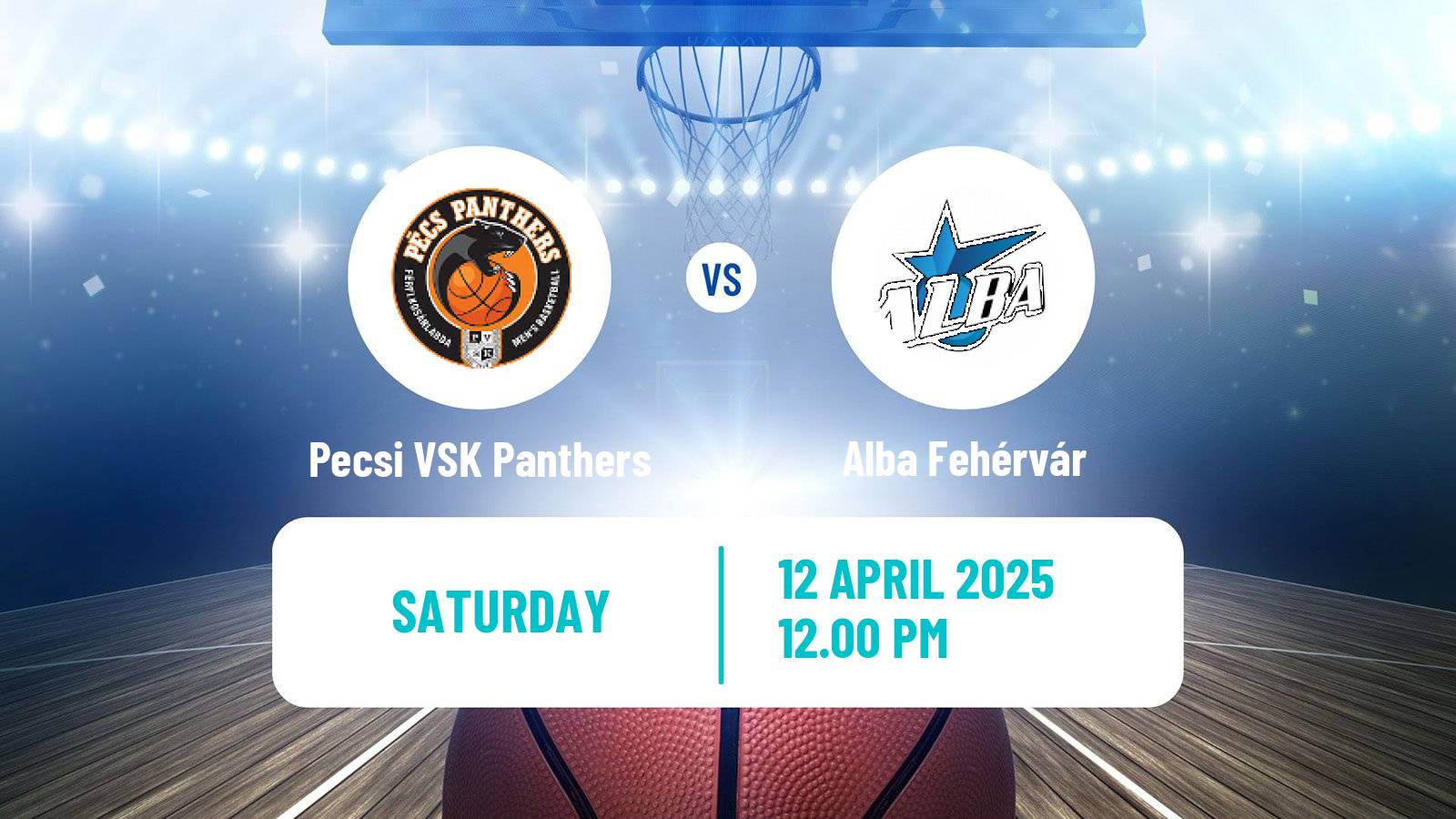 Basketball Hungarian NB I Basketball Pecsi VSK Panthers - Alba Fehérvár