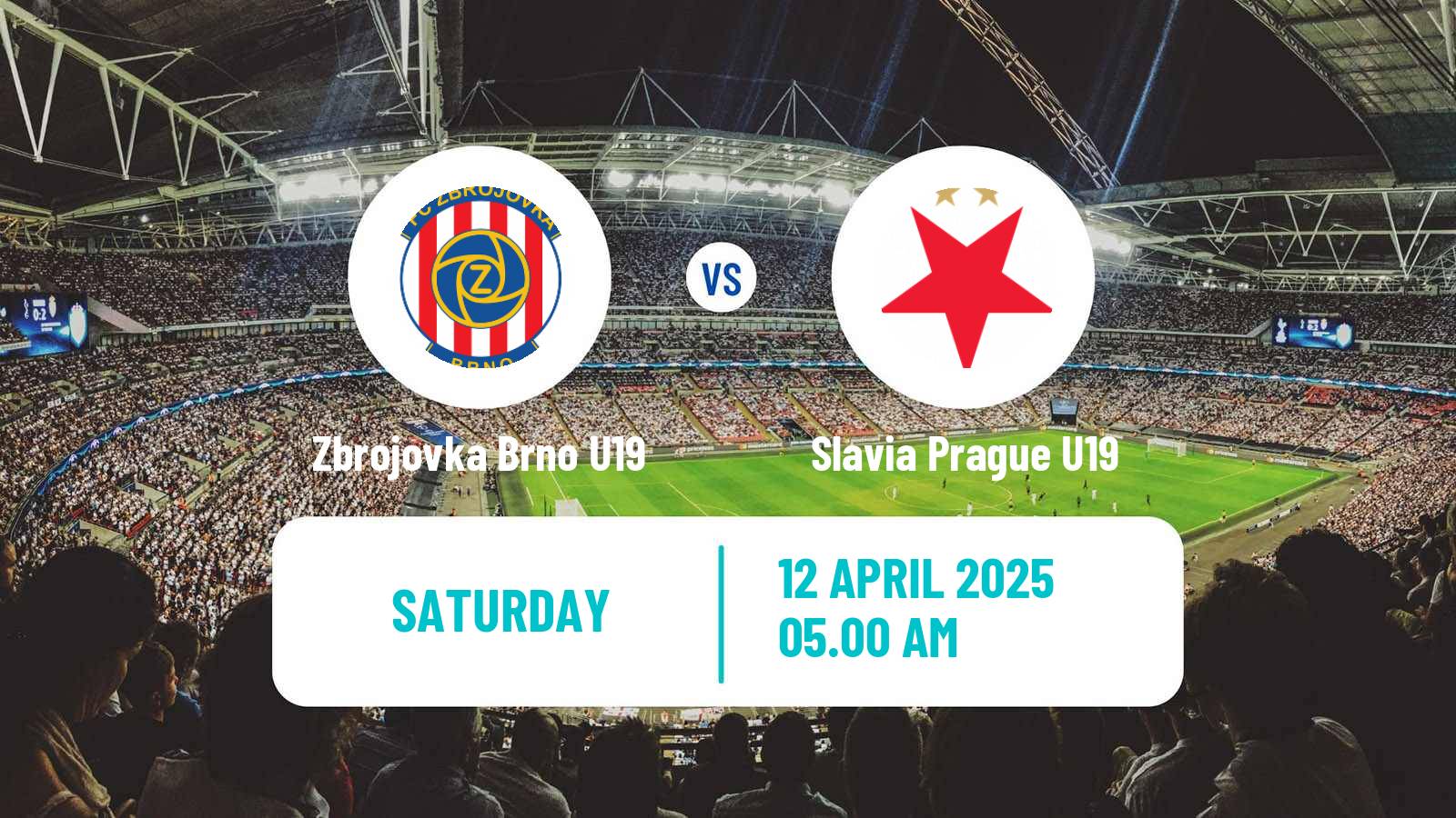 Soccer Czech U19 League Zbrojovka Brno U19 - Slavia Prague U19