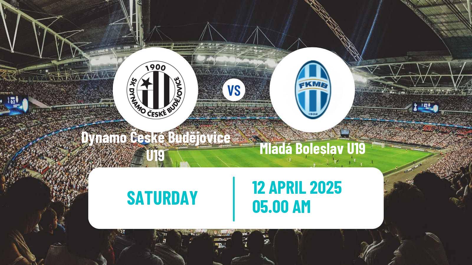 Soccer Czech U19 League Dynamo České Budějovice U19 - Mladá Boleslav U19
