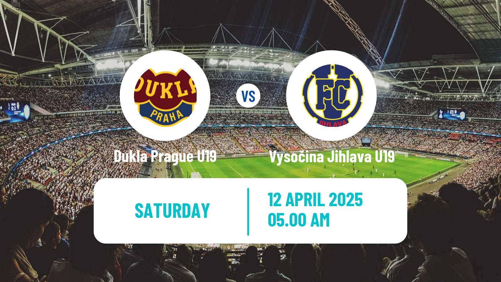 Soccer Czech U19 League Dukla Prague U19 - Vysočina Jihlava U19