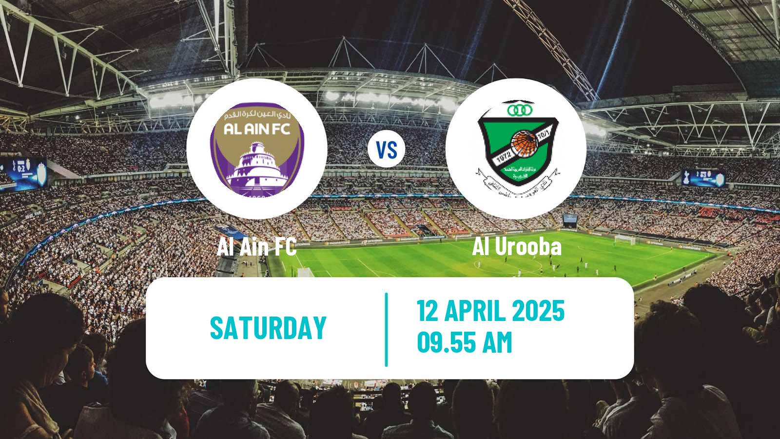 Soccer UAE Football League Al Ain - Al Urooba