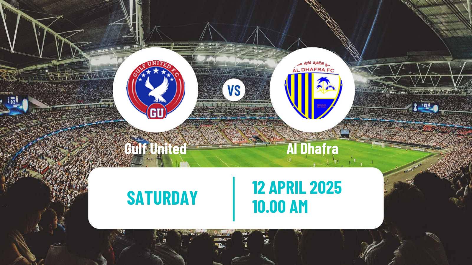 Soccer UAE Division 1 Gulf United - Al Dhafra