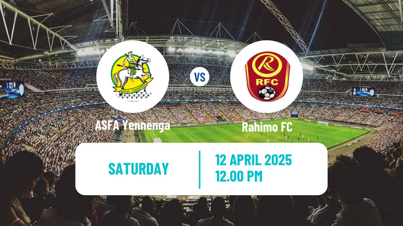 Soccer Burkina Faso Premier League ASFA Yennenga - Rahimo