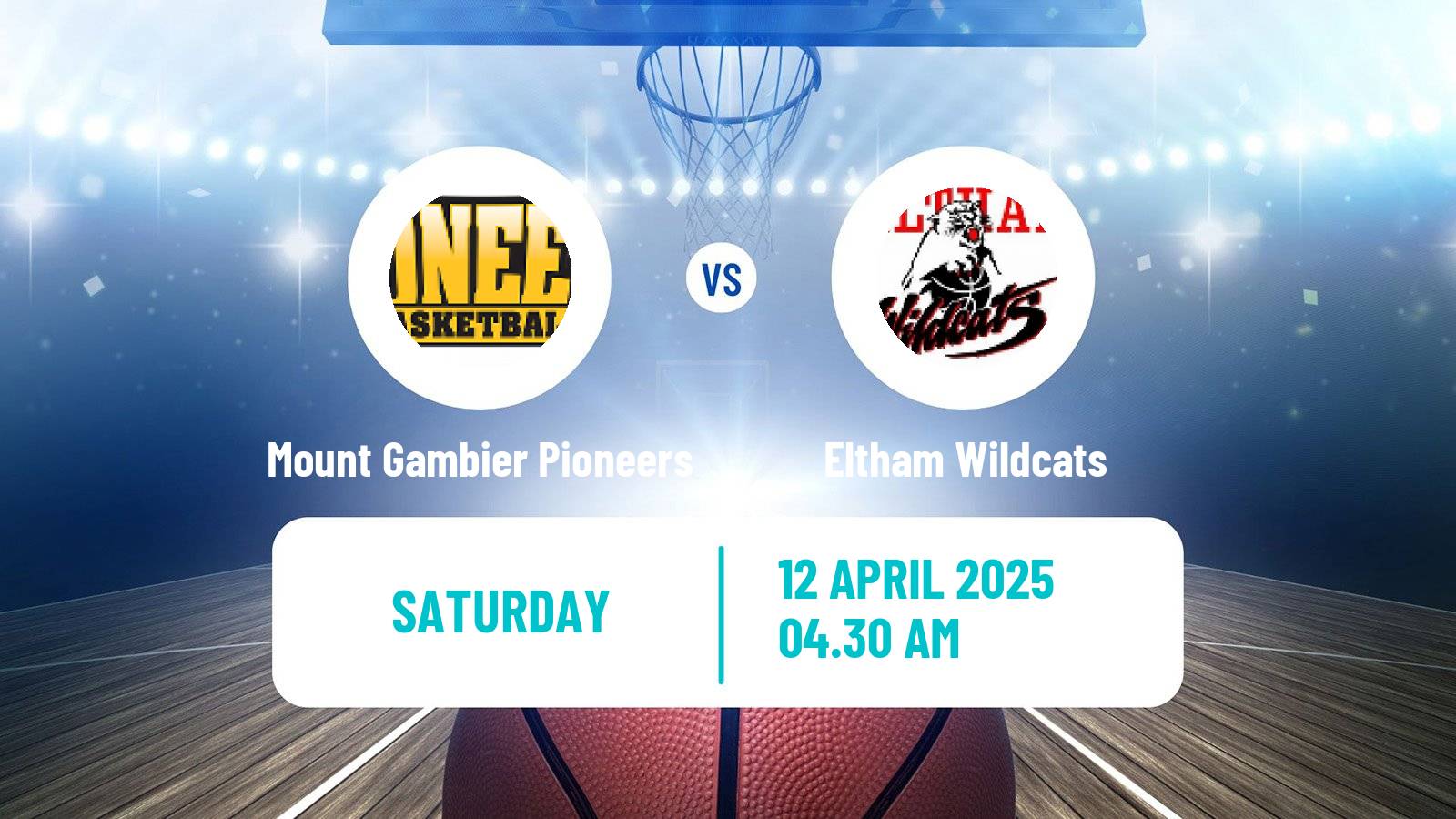 Basketball Australian NBL1 South Women Mount Gambier Pioneers - Eltham Wildcats