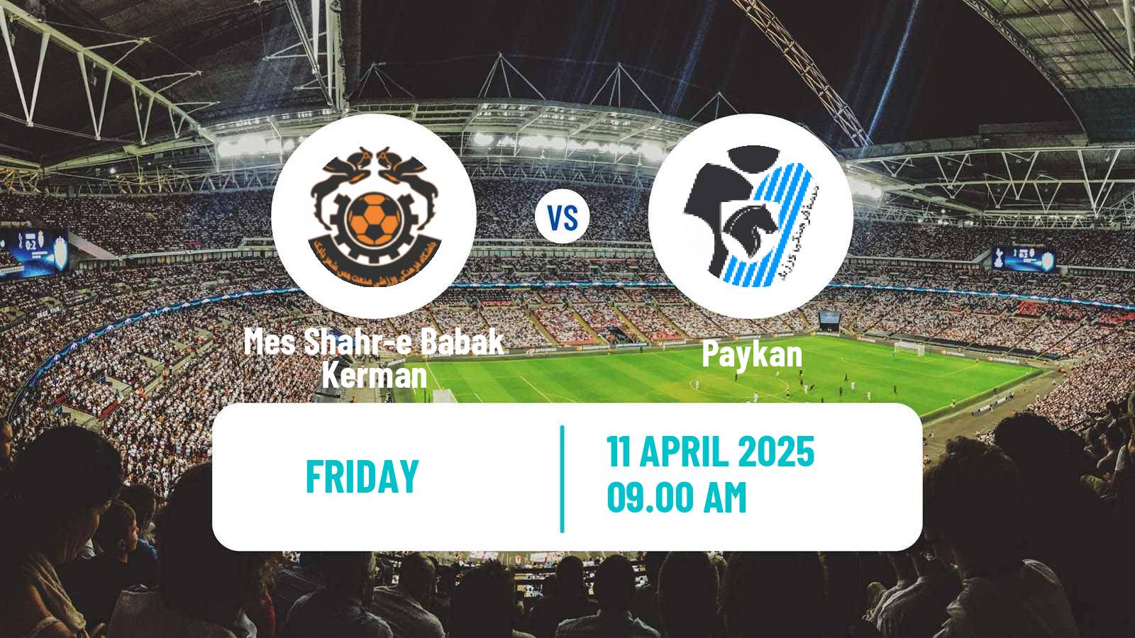 Soccer Iran Division 1 Mes Shahr-e Babak Kerman - Paykan