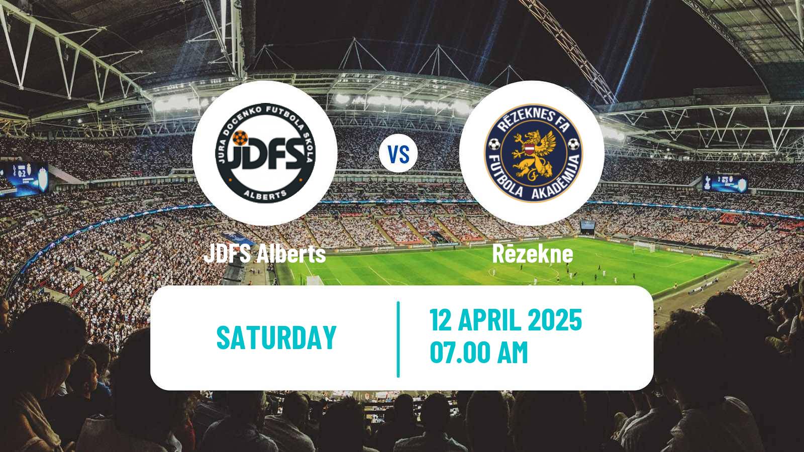 Soccer Latvian 1 Liga JDFS Alberts - Rēzekne