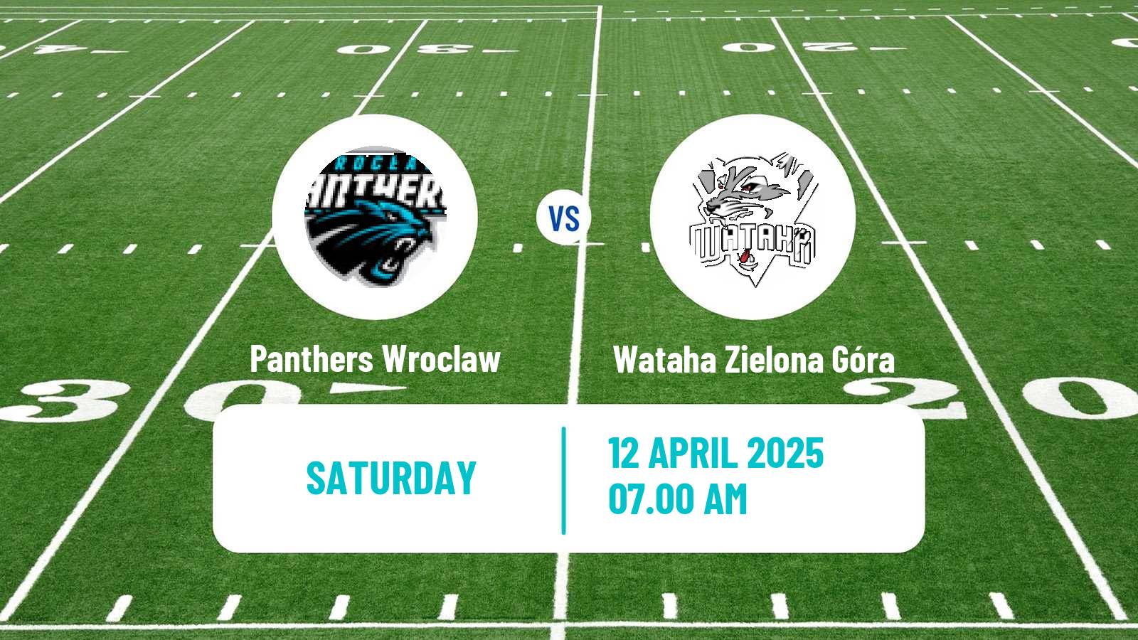 American football Polish PFL 1 Panthers Wroclaw - Wataha Zielona Góra