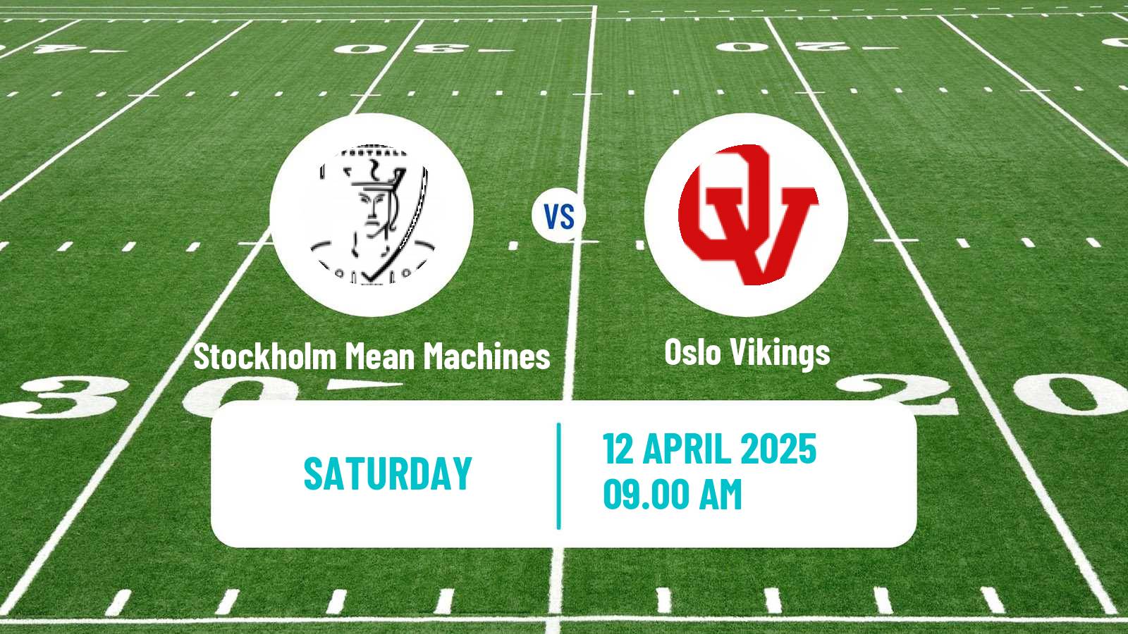 American football Swedish Superserien American Football Stockholm Mean Machines - Oslo Vikings