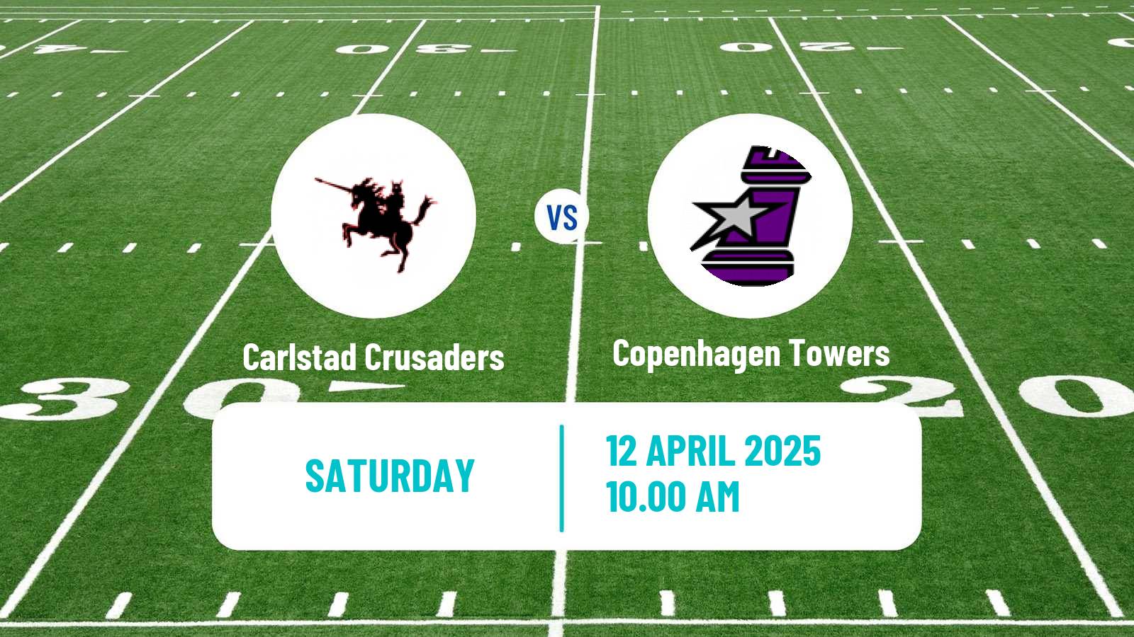 American football Swedish Superserien American Football Carlstad Crusaders - Copenhagen Towers