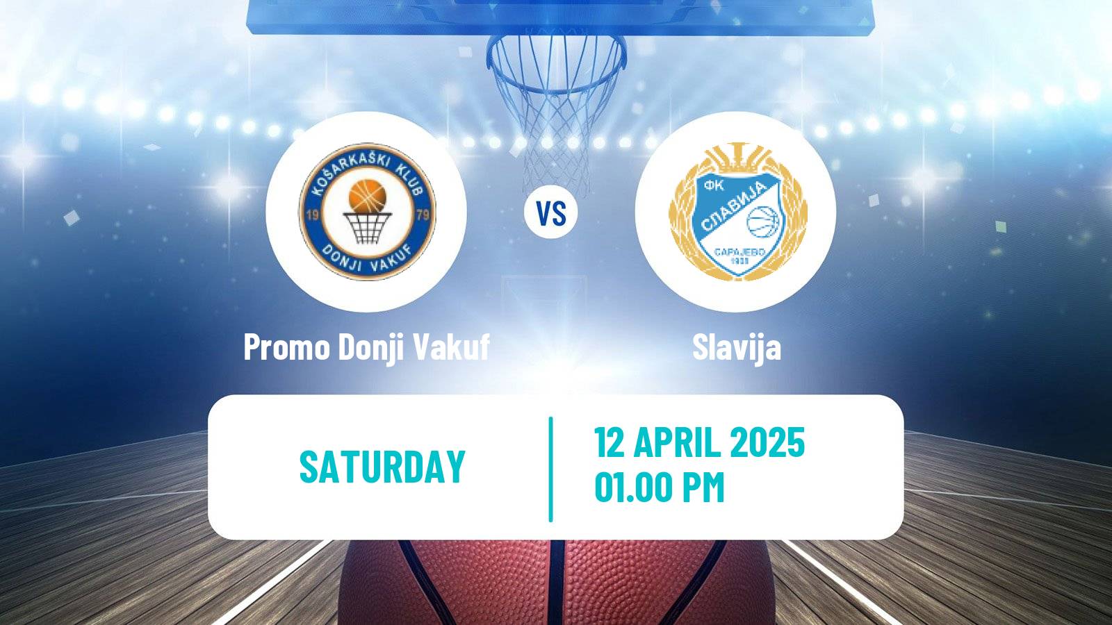 Basketball Bosnian Prvenstvo Basketball Promo Donji Vakuf - Slavija