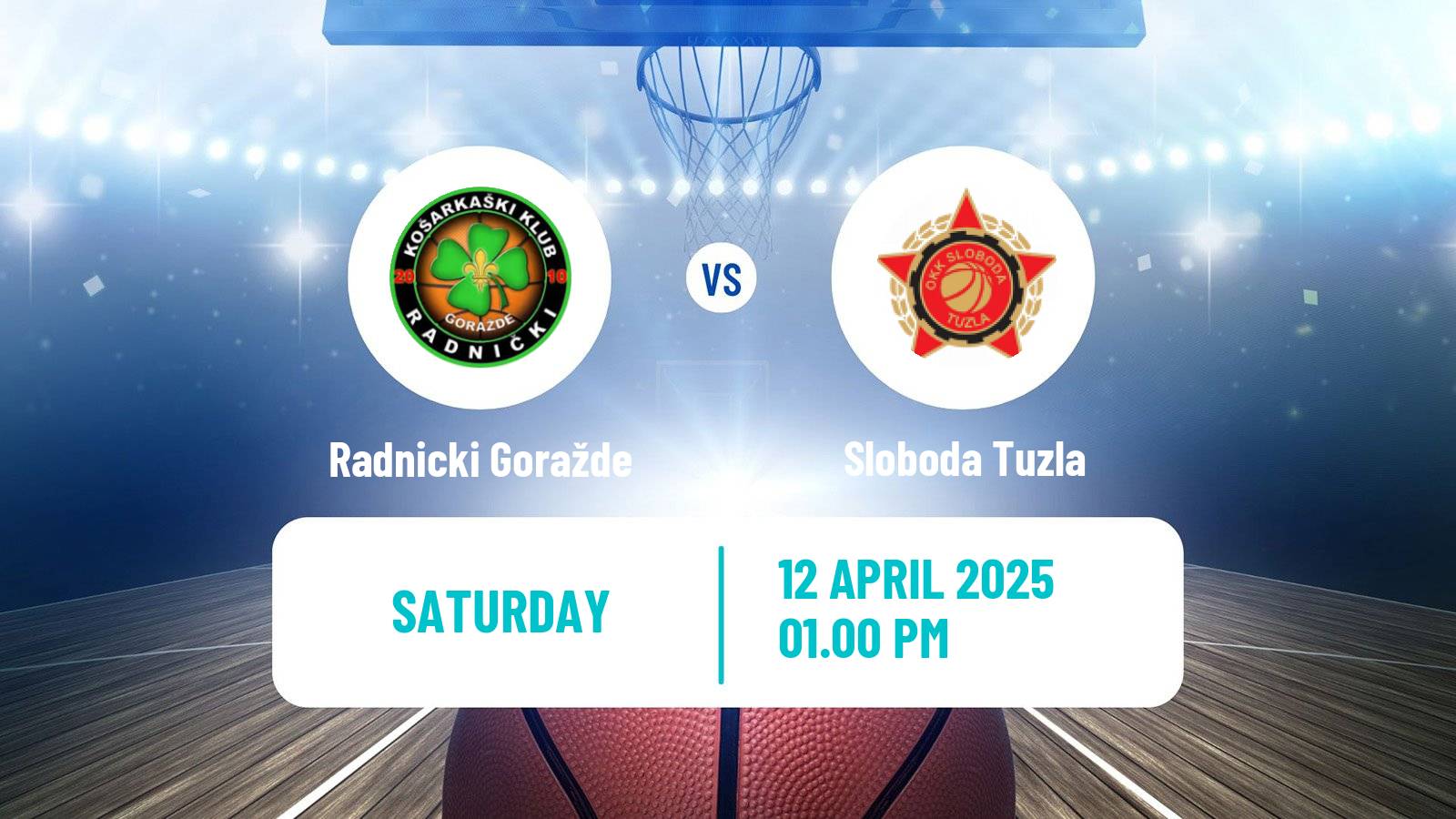 Basketball Bosnian Prvenstvo Basketball Radnicki Goražde - Sloboda Tuzla