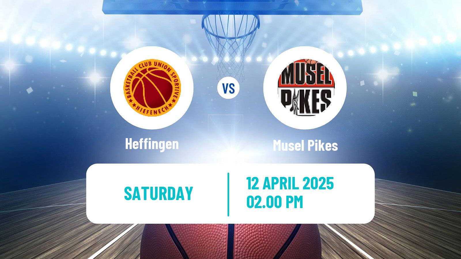 Basketball Luxembourg LBBL Basketball Heffingen - Musel Pikes