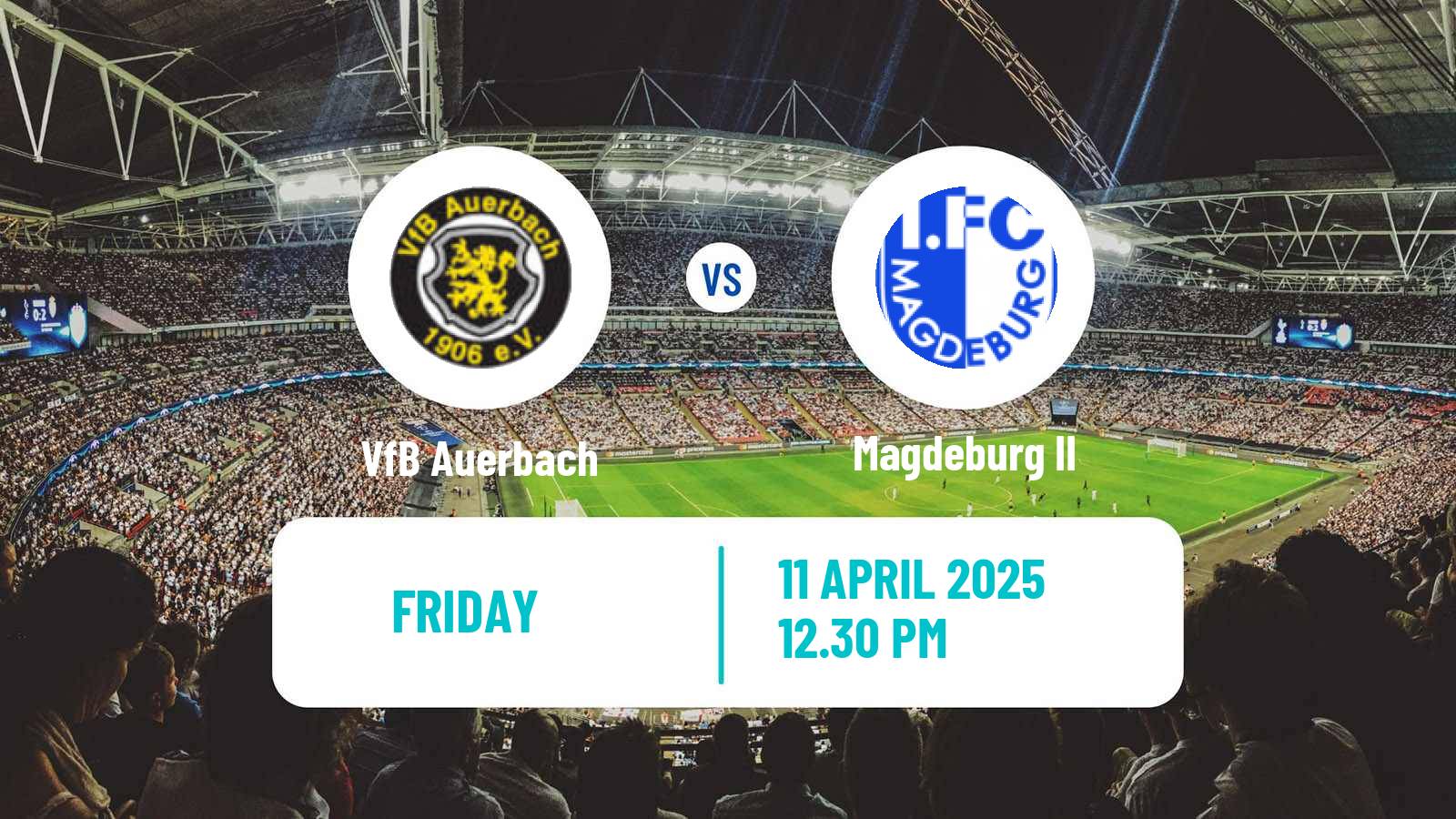Soccer German Oberliga NOFV- Süd Auerbach - Magdeburg II