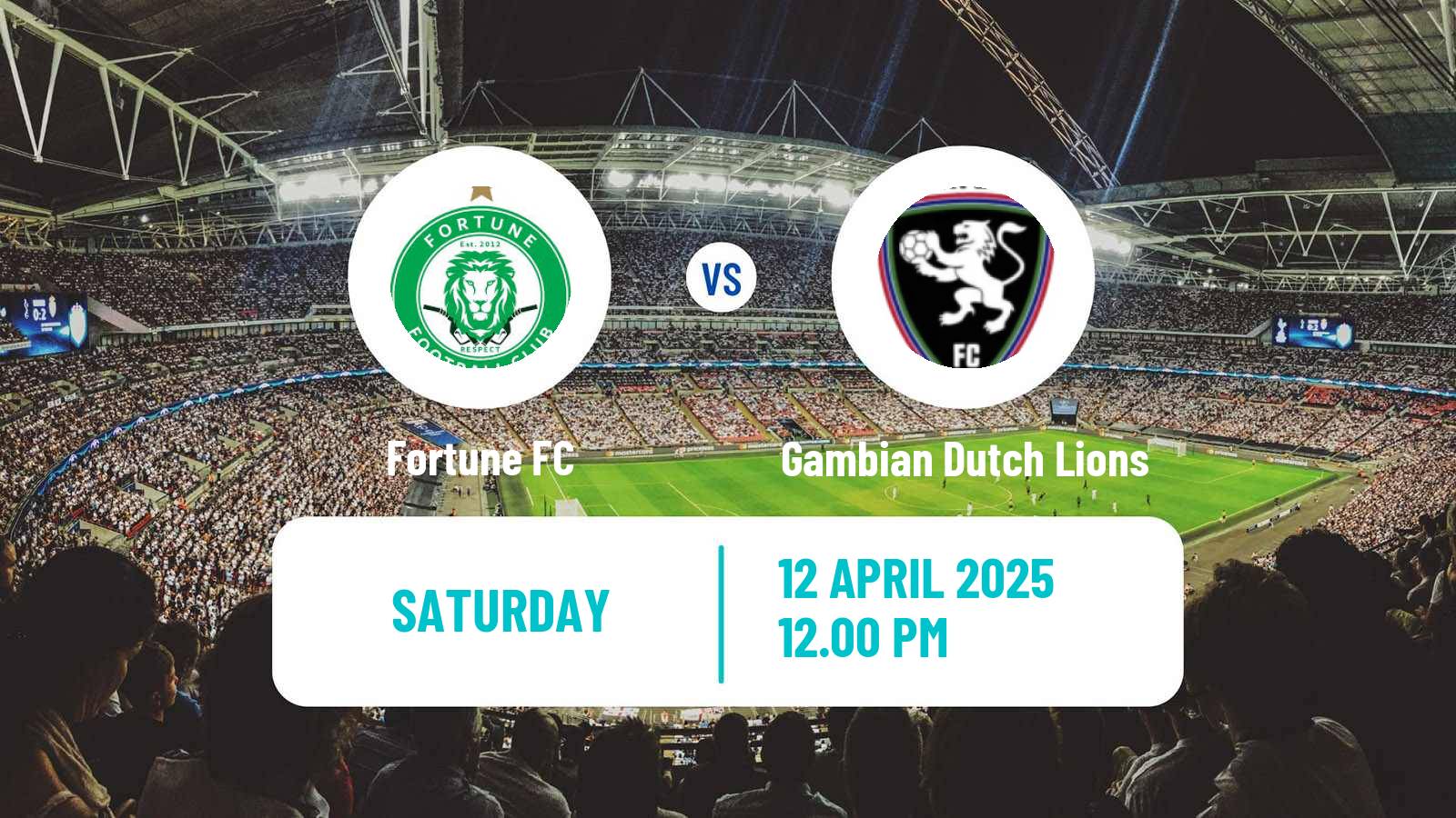 Soccer Gambian GFA League Fortune - Gambian Dutch Lions