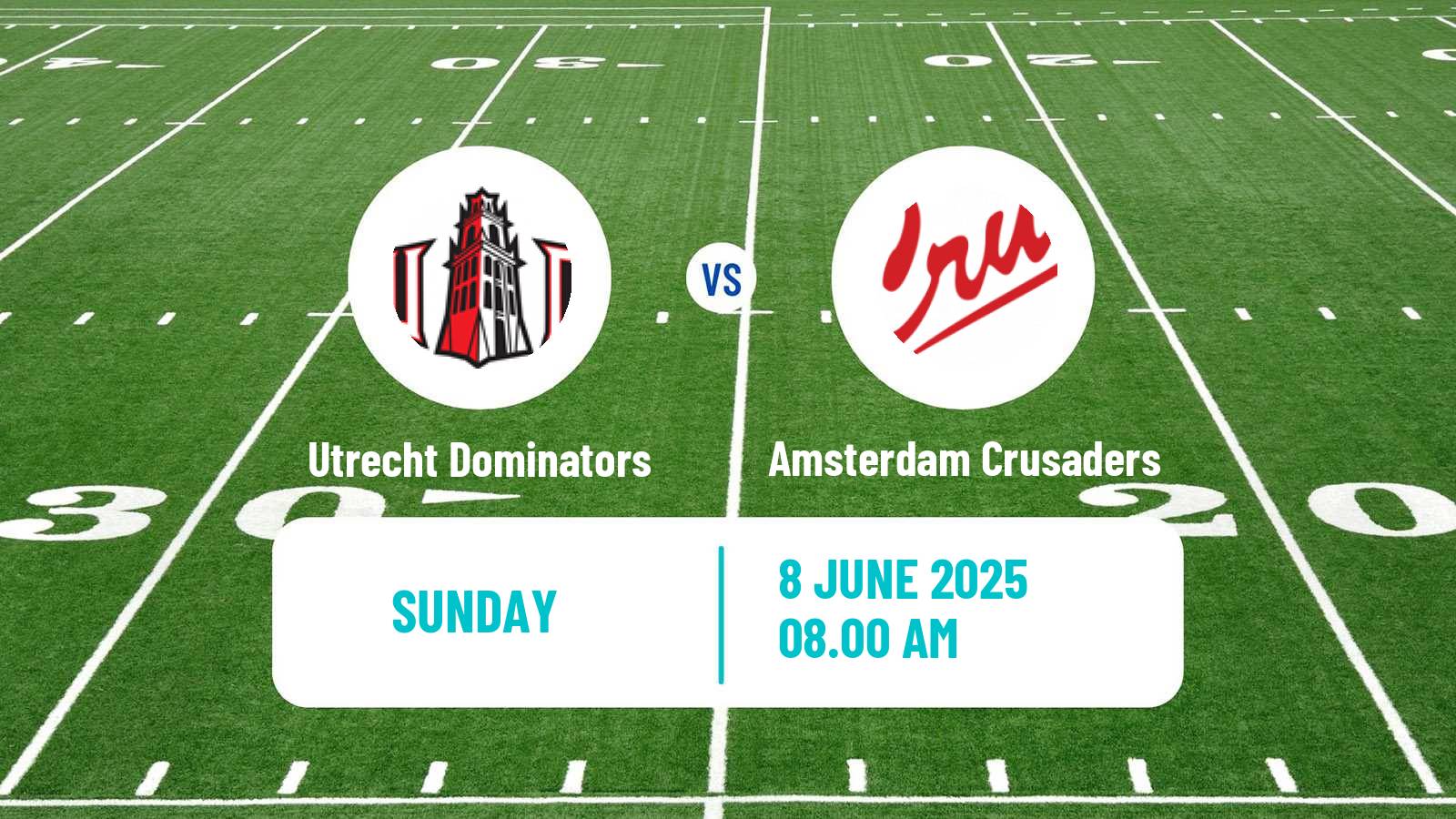 American football Dutch Eredivisie American Football Utrecht Dominators - Amsterdam Crusaders