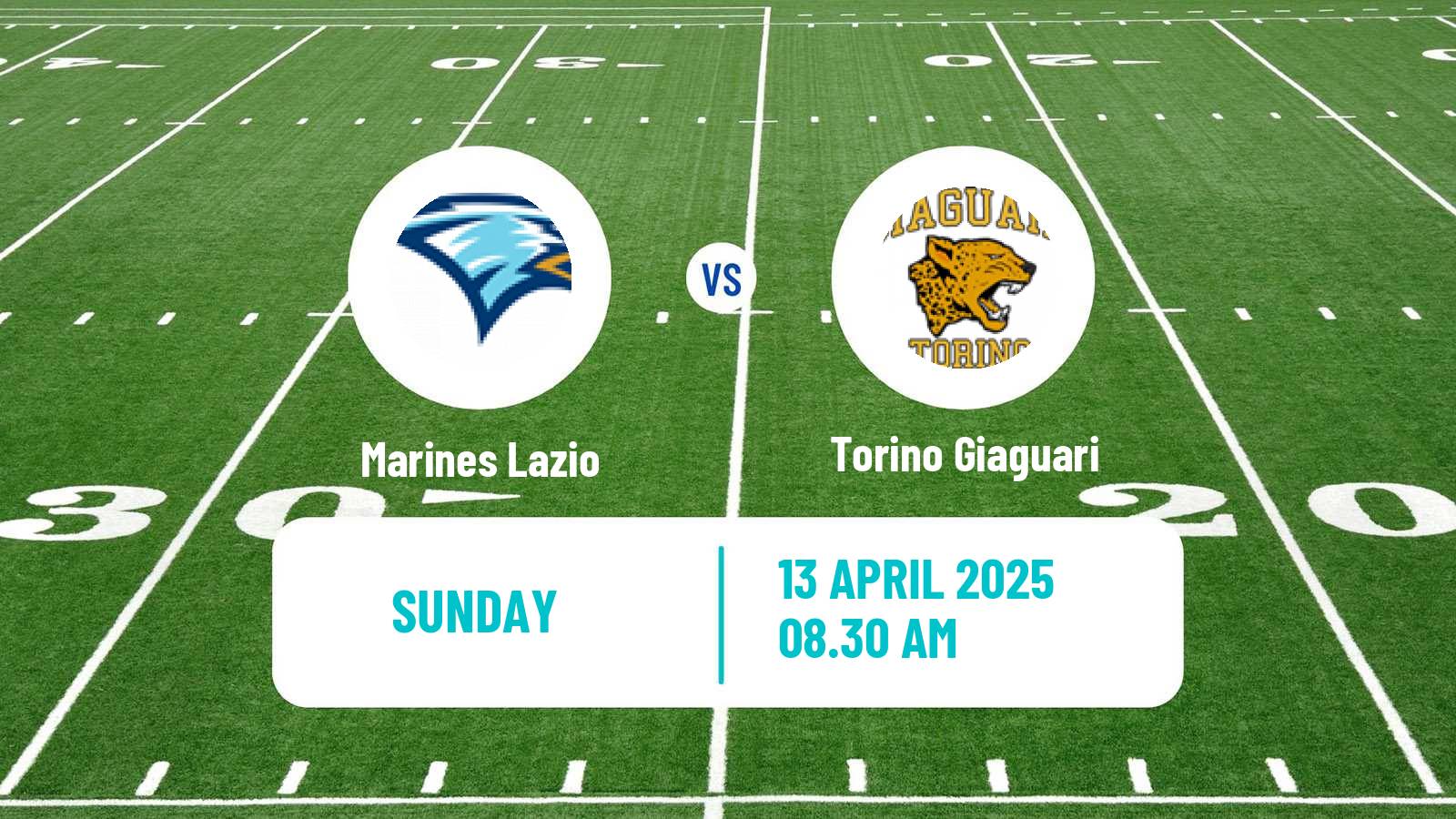 American football Italian IFL Marines Lazio - Torino Giaguari