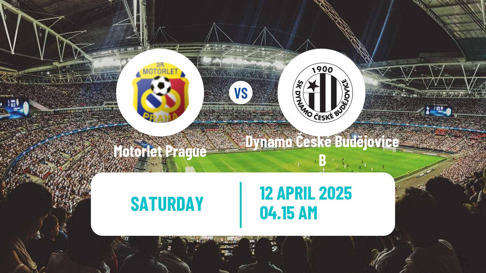 Soccer Czech CFL Group A Motorlet Prague - Dynamo České Budějovice B