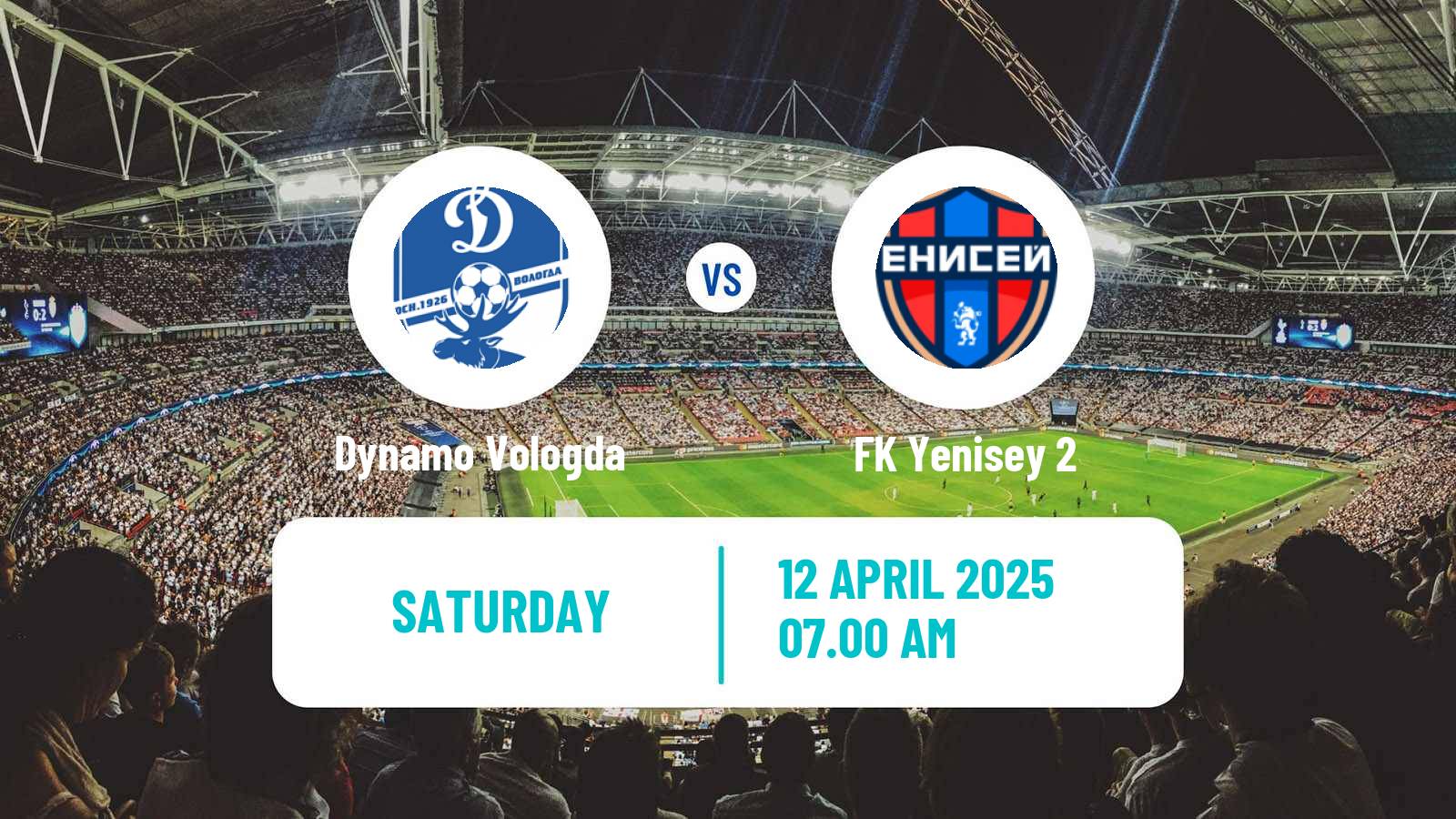 Soccer FNL 2 Division B Group 2 Dynamo Vologda - Yenisey 2