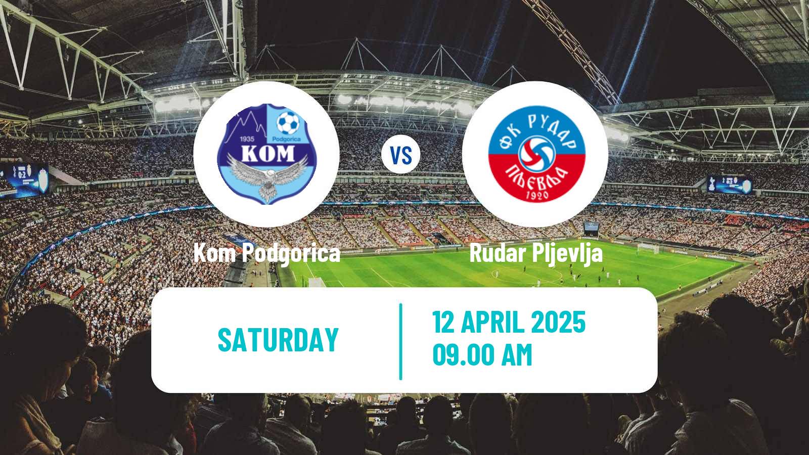 Soccer Montenegrin Druga Liga Kom Podgorica - Rudar Pljevlja