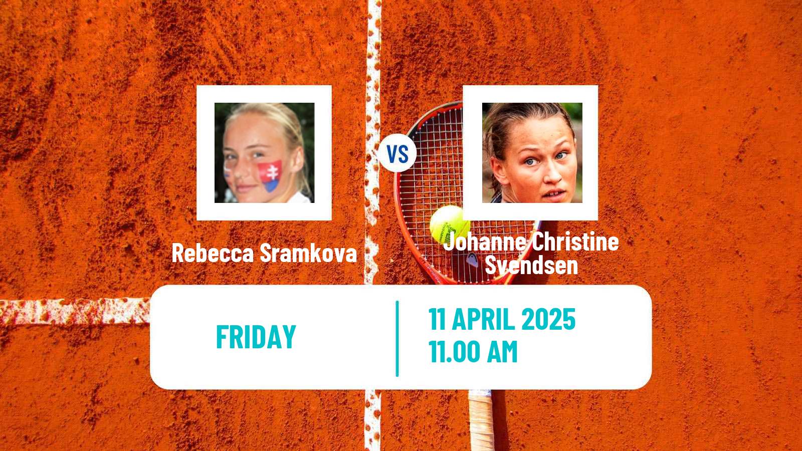 Tennis WTA Billie Jean King Cup World Group Rebecca Sramkova - Johanne Christine Svendsen