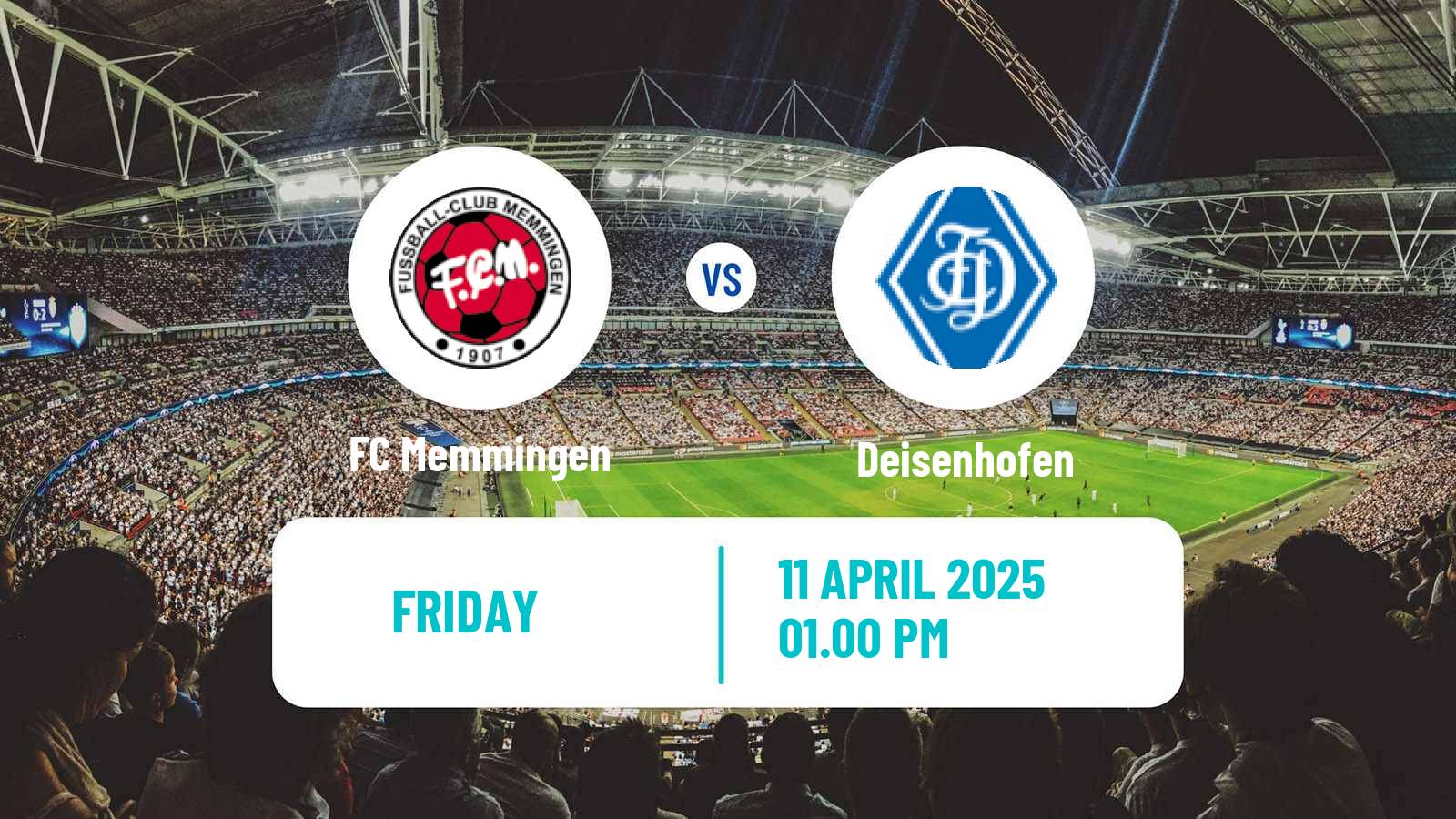 Soccer German Oberliga Bayern Süd Memmingen - Deisenhofen