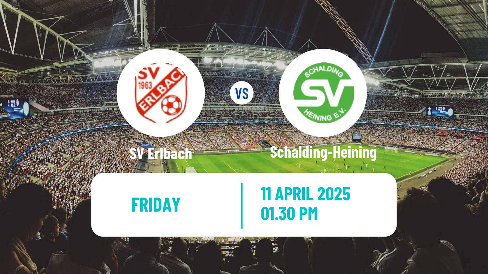Soccer German Oberliga Bayern Süd Erlbach - Schalding-Heining