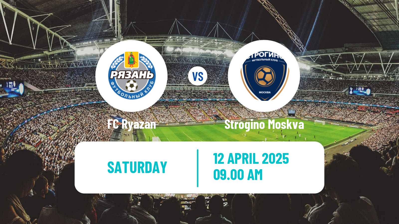 Soccer FNL 2 Division B Group 3 Ryazan - Strogino Moskva