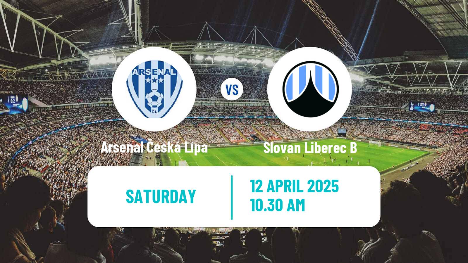 Soccer Czech CFL Group B Arsenal Česká Lípa - Slovan Liberec B