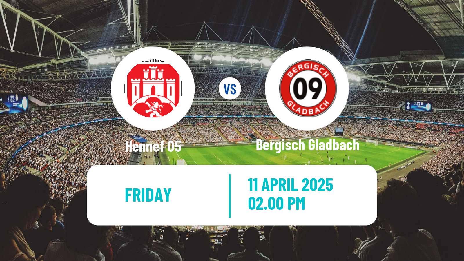 Soccer German Oberliga Mittelrhein Hennef 05 - Bergisch Gladbach