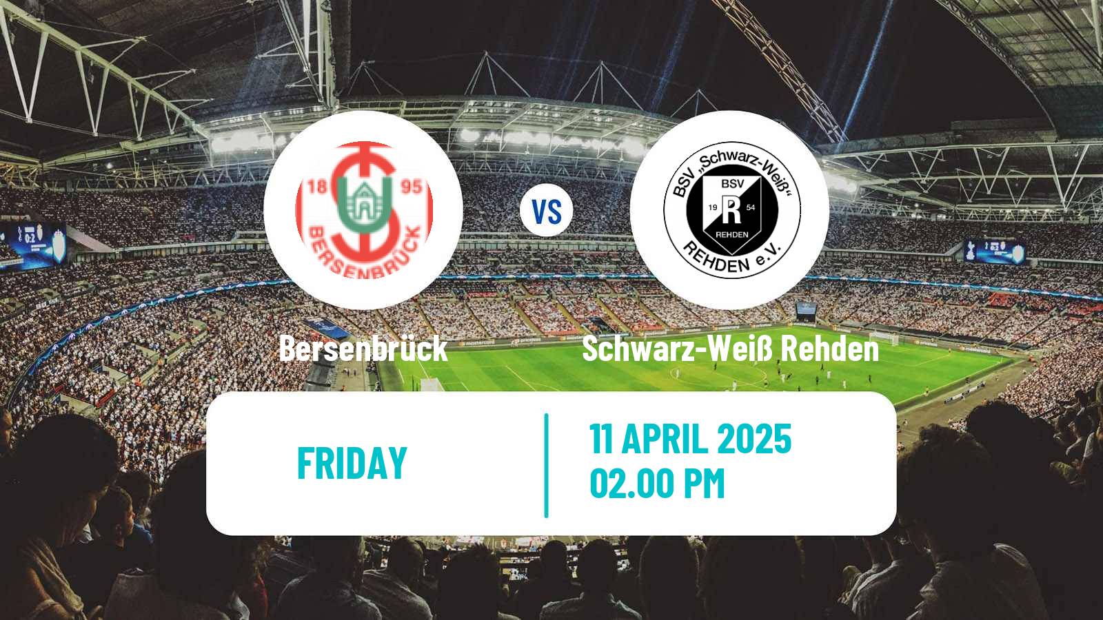 Soccer German Oberliga Niedersachsen Bersenbrück - Schwarz-Weiß Rehden