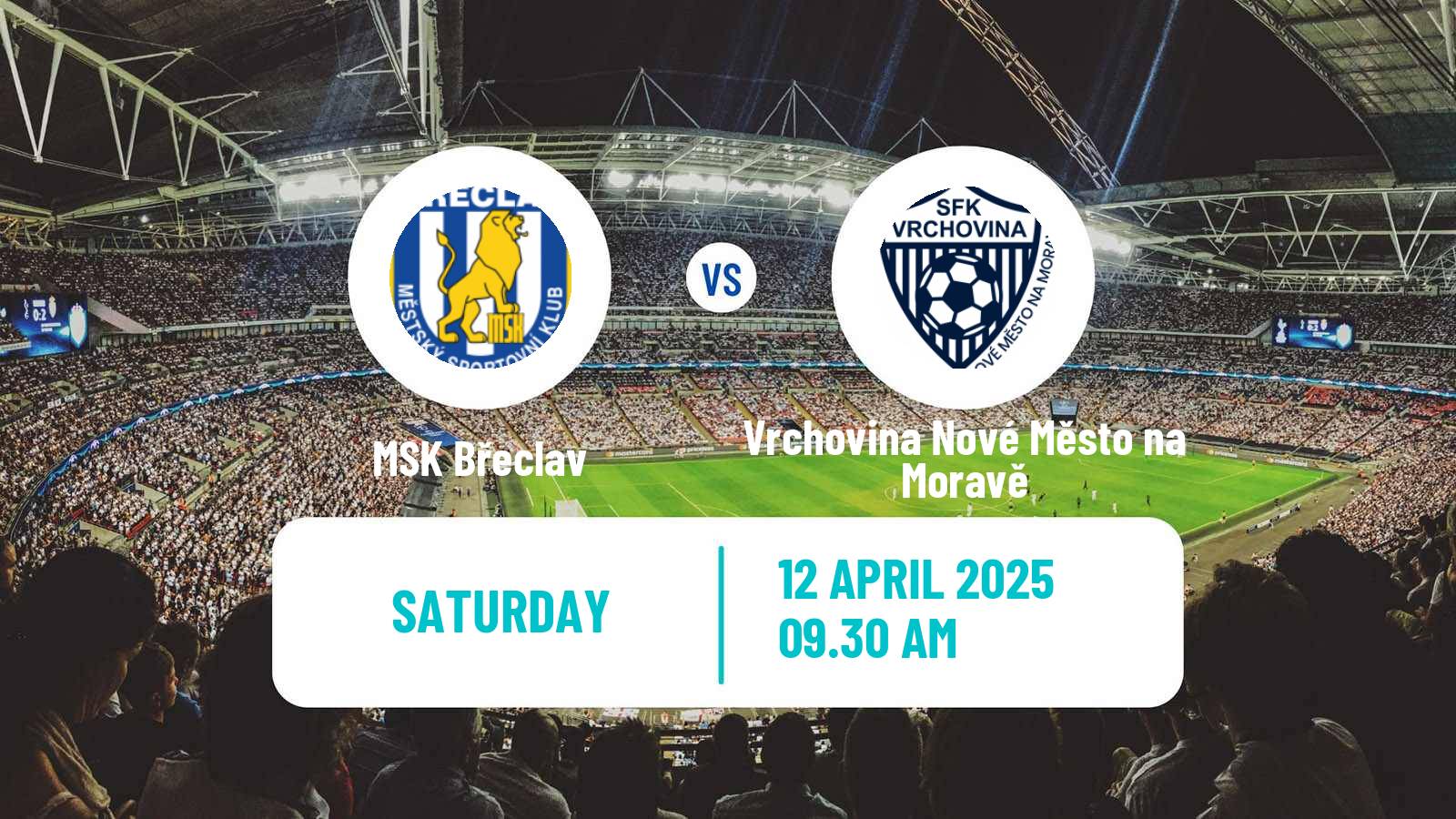 Soccer Czech Division D Břeclav - Vrchovina Nové Město na Moravě