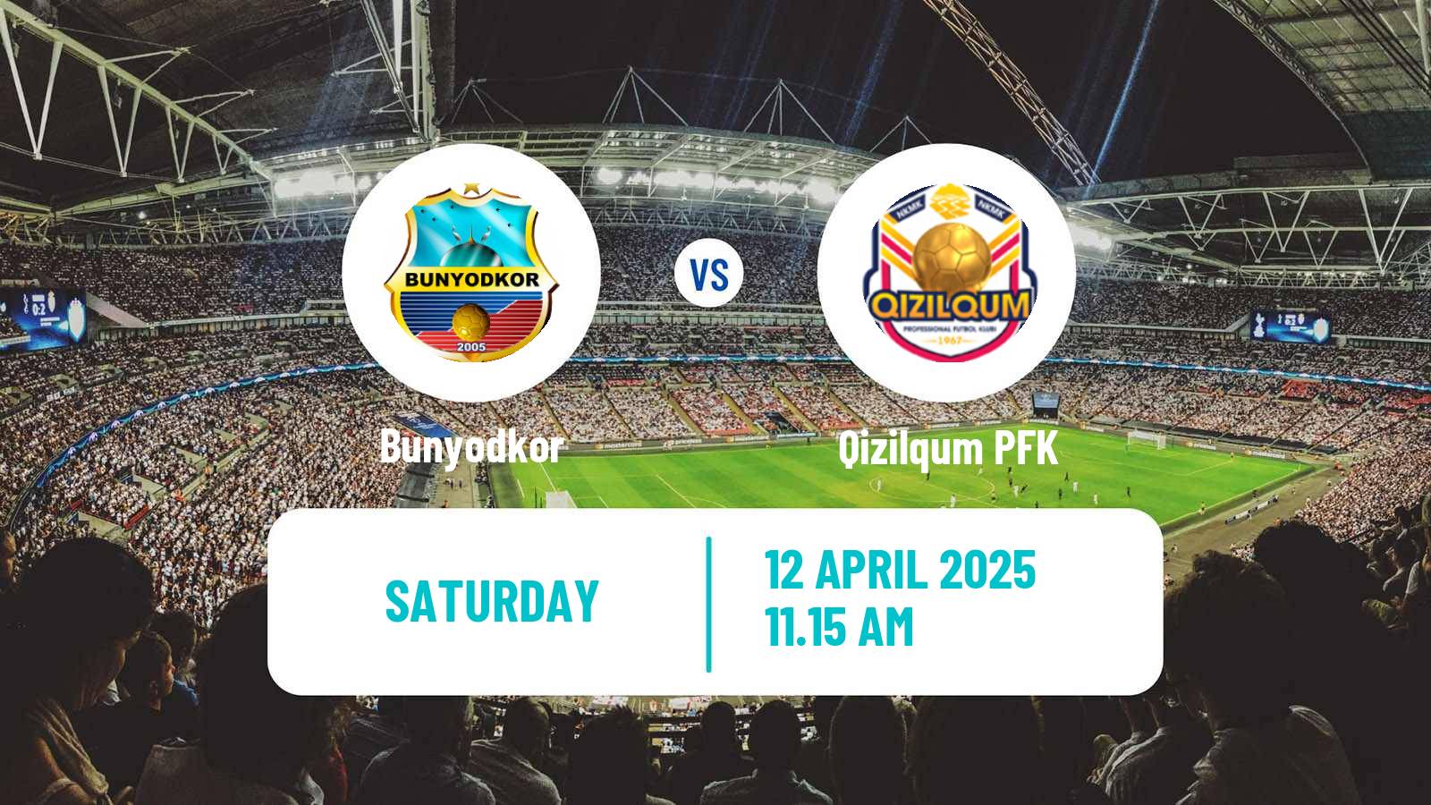 Soccer Uzbek League Bunyodkor - Qizilqum