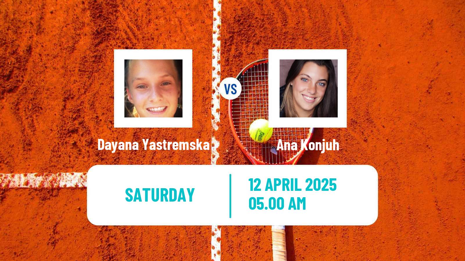 Tennis WTA Stuttgart Dayana Yastremska - Ana Konjuh