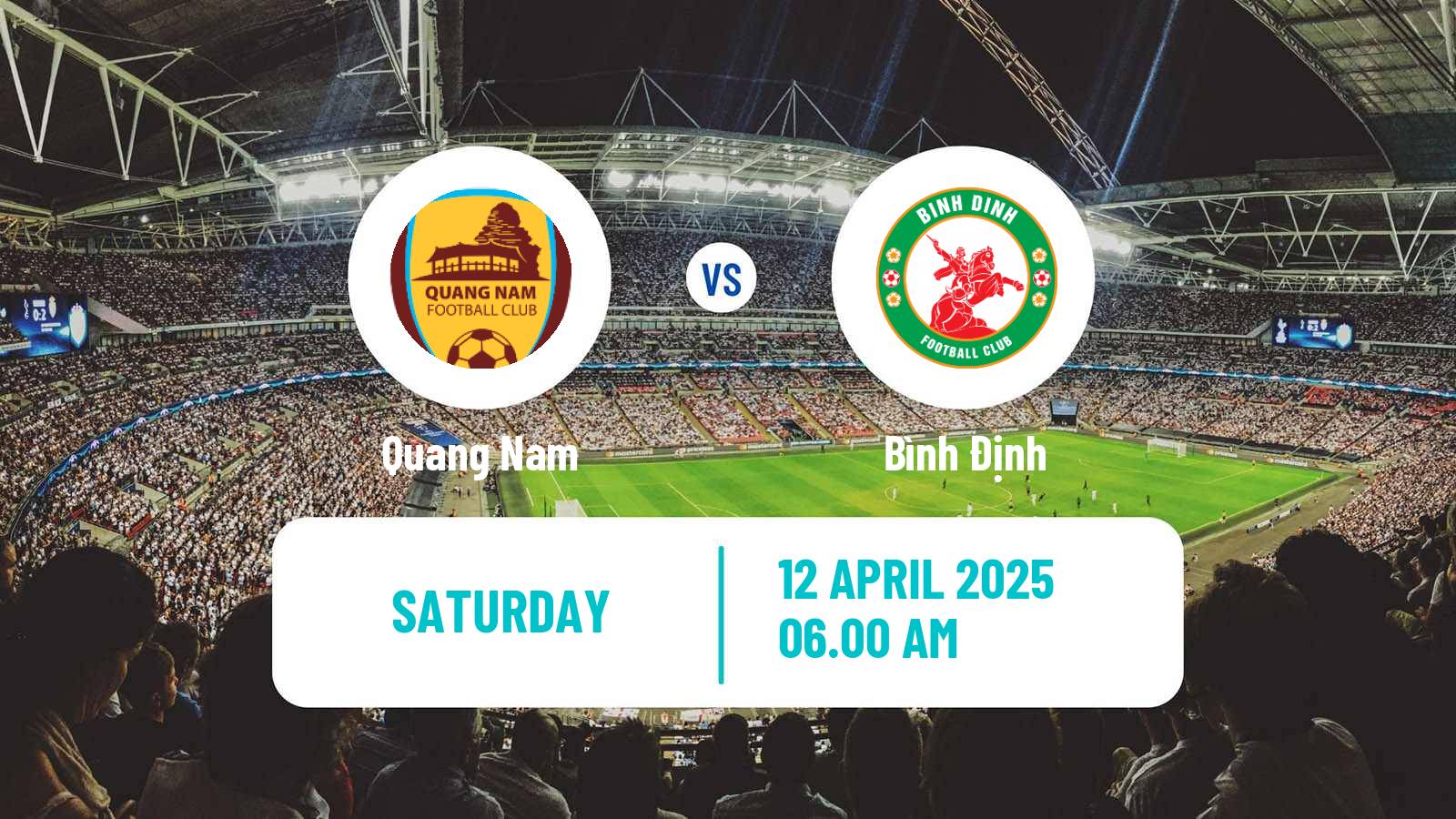 Soccer Vietnamese V League 1 Quang Nam - Bình Định