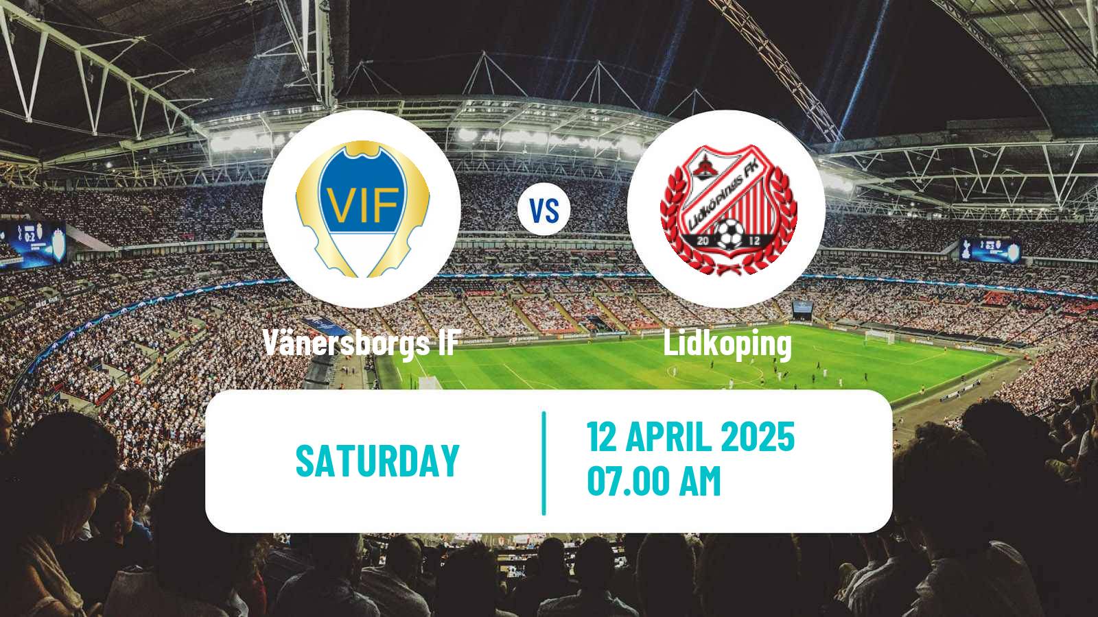 Soccer Swedish Division 2 - Norra Götaland Vänersborgs IF - Lidkoping