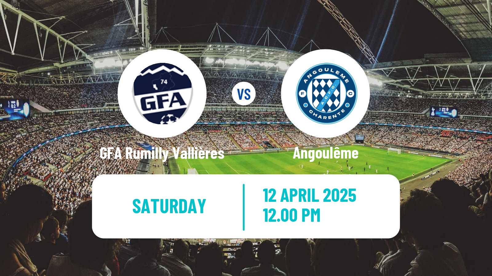 Soccer French National 2 - Group A GFA Rumilly Vallières - Angoulême