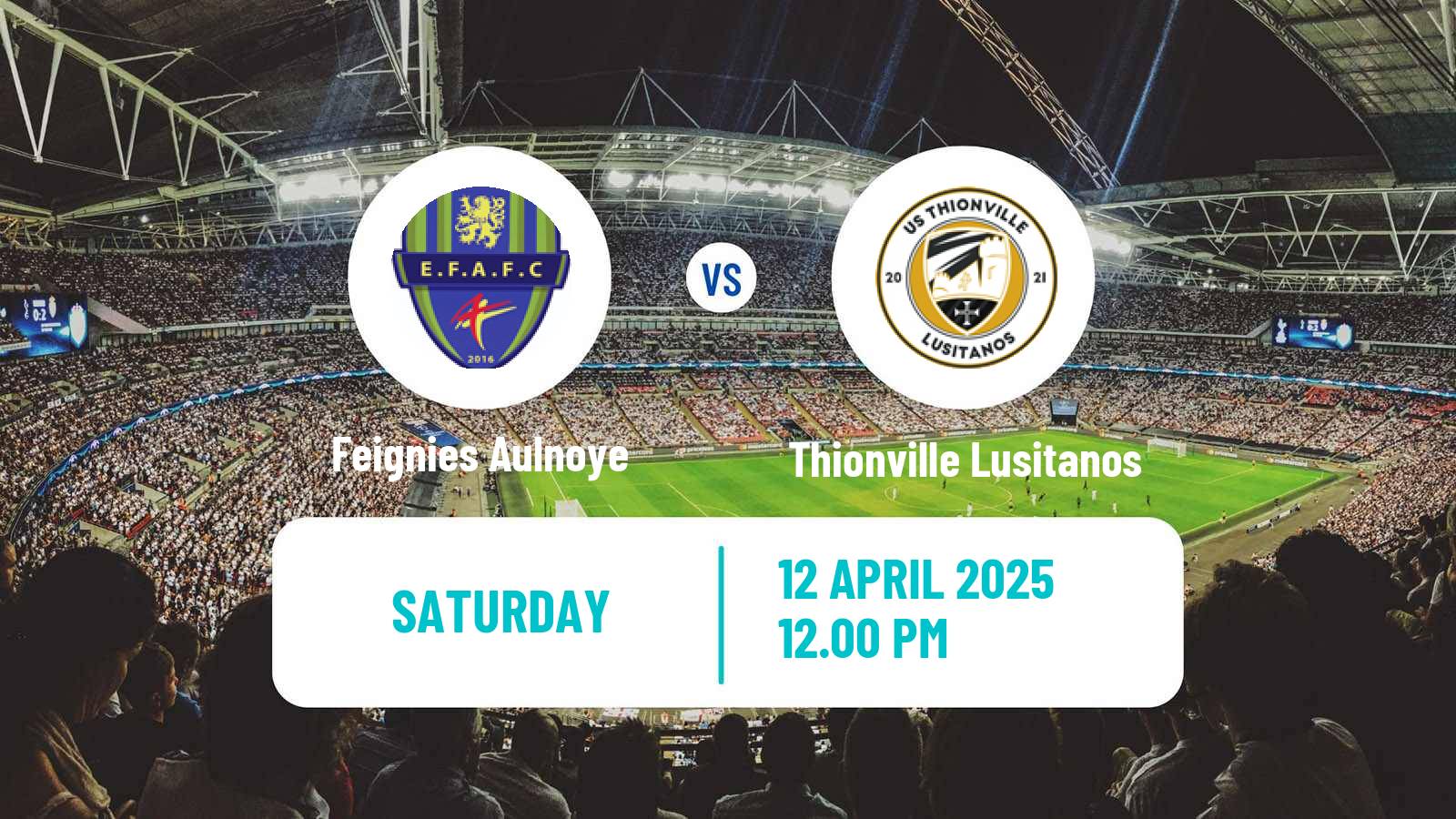 Soccer French National 2 - Group C Feignies Aulnoye - Thionville Lusitanos