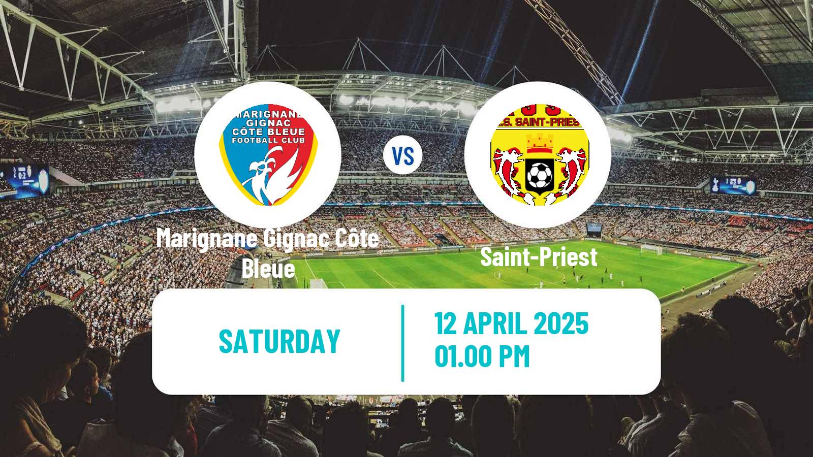 Soccer French National 2 - Group A Marignane Gignac Côte Bleue - Saint-Priest