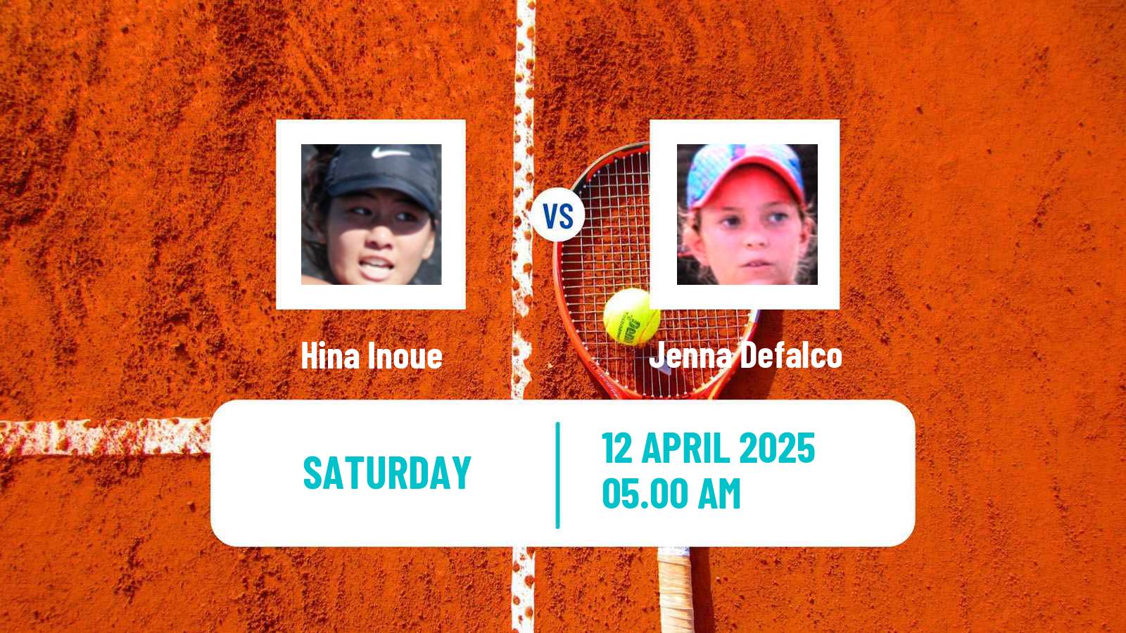 Tennis ITF W15 Monastir 14 Women Hina Inoue - Jenna Defalco