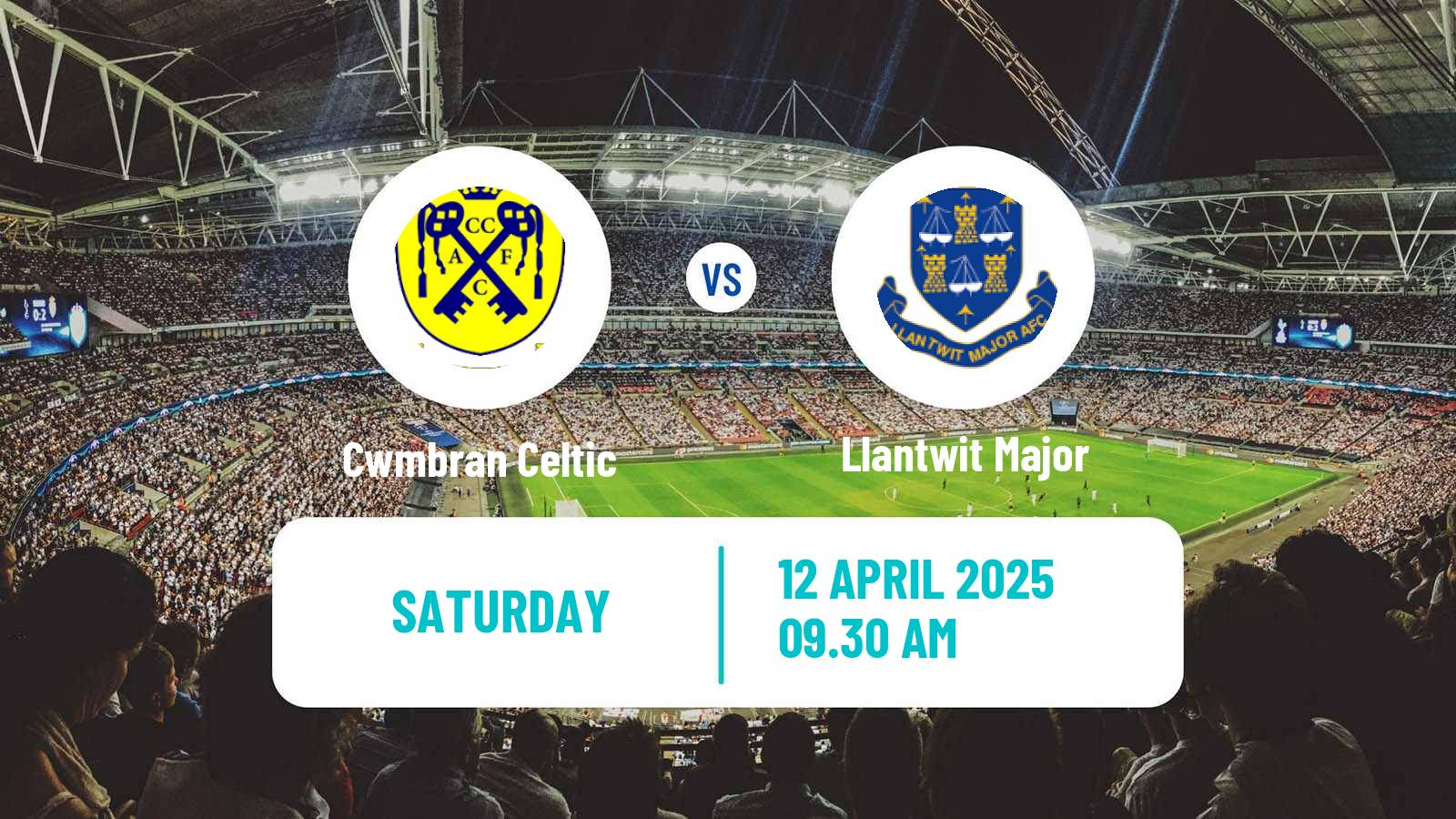 Soccer Welsh Cymru South Cwmbran Celtic - Llantwit Major