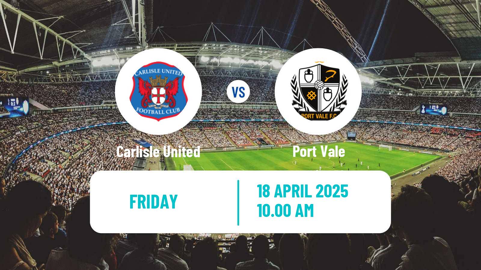 Soccer English League Two Carlisle United - Port Vale