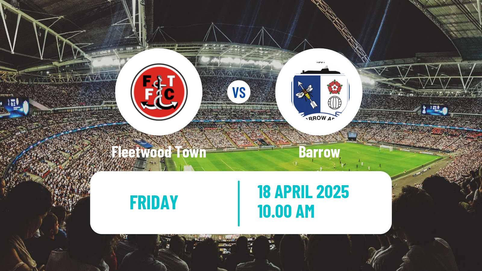 Soccer English League Two Fleetwood Town - Barrow